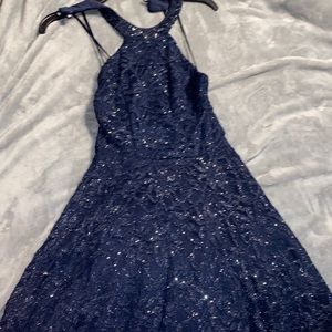 Navy blue home coming dress
